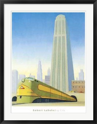 Framed Art Big City by Robert LaDuke | 33 x 25