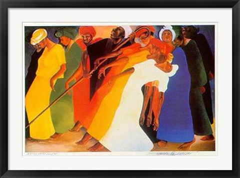 Framed Art Dancing for the Lord by Bernard Hoyes | 22 3/8 x 31 1/2