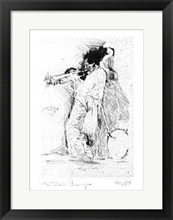 Framed Art Miles Davis by Robiati Maurizio | 19 ¾ x 13 5/8