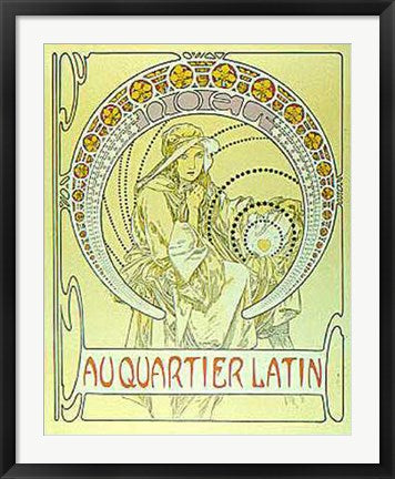 Framed Art Noel by Alphonse Mucha | 32 x 24 1/2