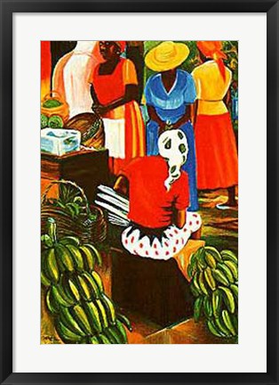 Framed Art Banana Vendor by Bernard Hoyes | 24 x 18