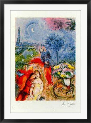 Framed Art Serenade by Marc Chagall | 34 7/8 x 24 3/8