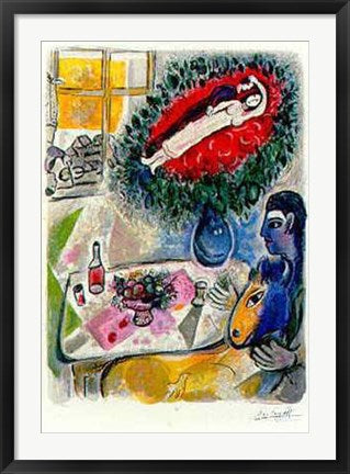 Framed Art Reverie by Marc Chagall | 35 x 24