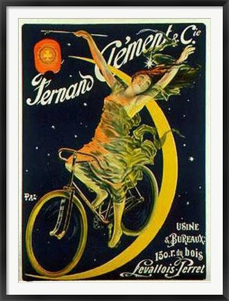 Framed Art Clement Cycles by Pal - Jean de Paleologue | 52 x 38