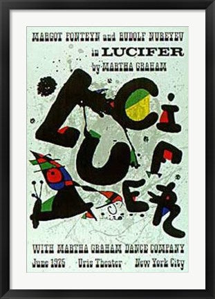 Framed Art Lucifer by Joan Miró | 31 ½ x 21