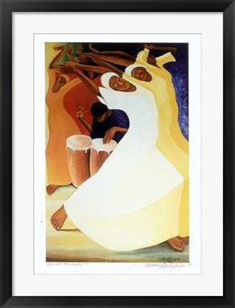 Framed Art Flow with the Rhythm by Bernard Hoyes | 25 x 18