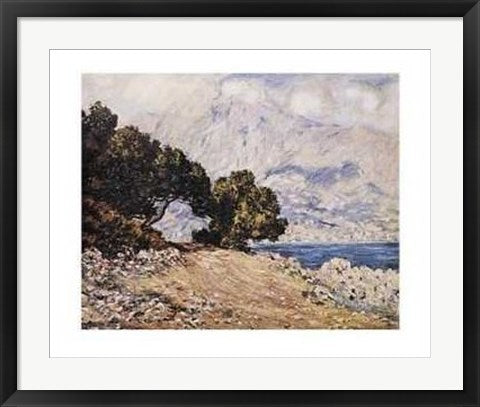 Framed Art Cape Martin by Claude Monet | 22 x 28