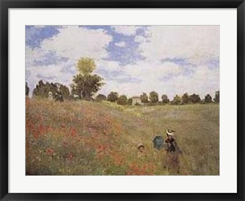 Framed Art Corn Poppies, 1873 by Claude Monet | 22 x 28