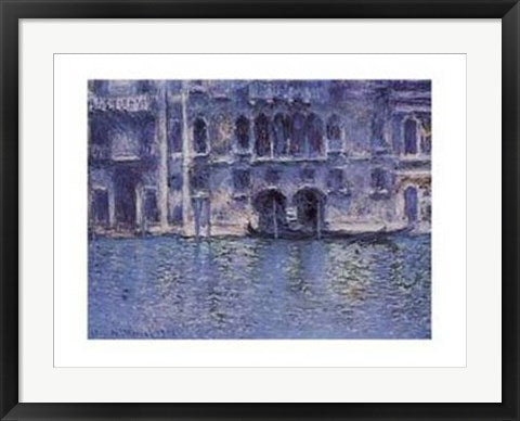 Framed Art Venice, Palazza da Mula by Claude Monet | 22 x 28