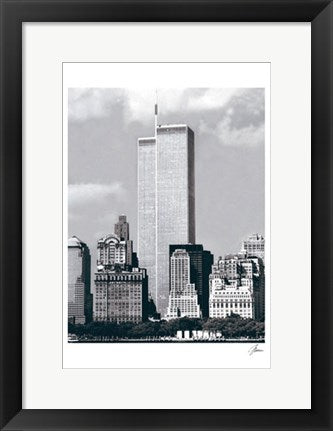 Framed Art Twins From Statue of Liberty (sepia) by Igor Maloratsky