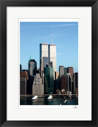 Framed Art Downtown / Twins by Igor Maloratsky | 19 x 13