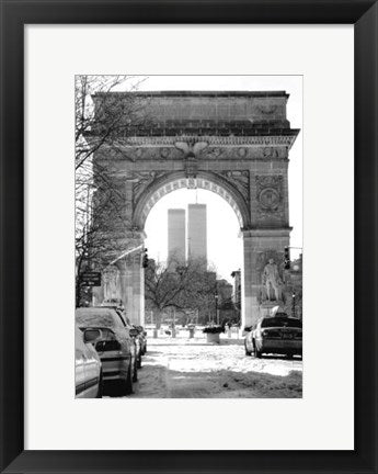 Framed Art Washington Square Arch (b&w) by Igor Maloratsky | 19 x 13