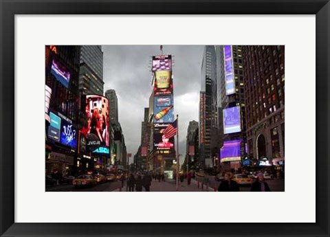 Framed Art Evening on Times Square by Igor Maloratsky | 13 x 19