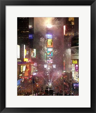 Framed Art New Year's Eve in Times Square by Igor Maloratsky | 19 x 13