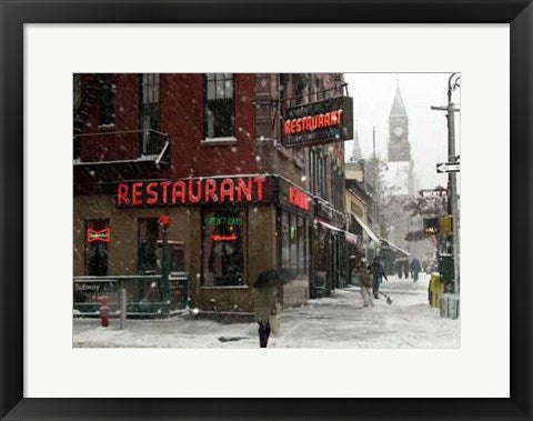 Framed Art Waverly Restaurant, Winter by Igor Maloratsky | 13 x 19
