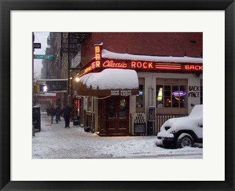 Framed Art Classic Rock Bar, Winter by Igor Maloratsky | 13 x 19