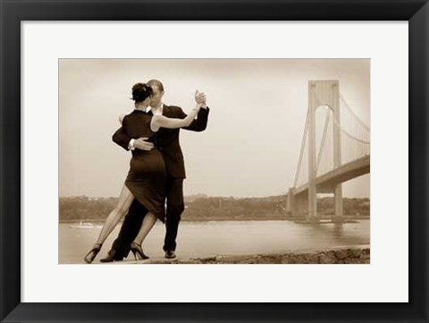 Framed Art Tango by Verrazano Bridge by Igor Maloratsky | 13 x 19