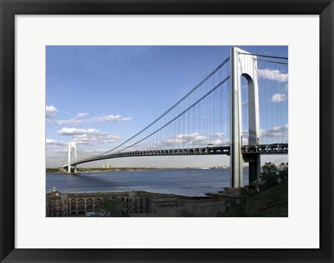 Framed Art Fort by Verrazano Bridge by Igor Maloratsky | 13 x 19