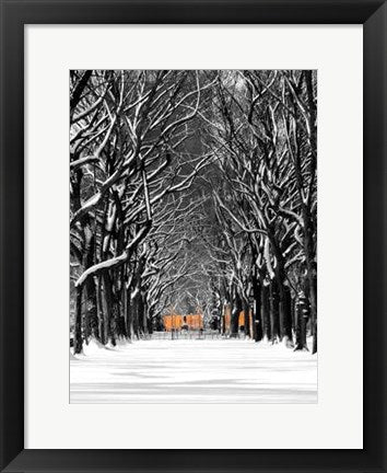 Framed Art The Gates & Tree Path, Central Park by Igor Maloratsky