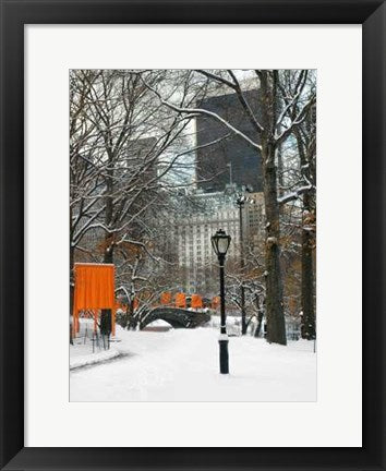 Framed Art The Gates & Love Bridge, Central Park by Igor Maloratsky