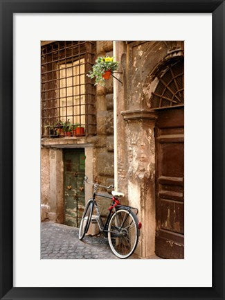 Framed Art Bicycle at the Door by Igor Maloratsky | 19 x 13