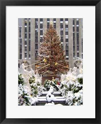 Framed Art Christmas Tree at Rockefeller Center by Igor Maloratsky