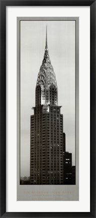 Framed Art Chrysler Building at Sunset by Jim Alinder | 39 3/8 x 13 13/16 Art ...