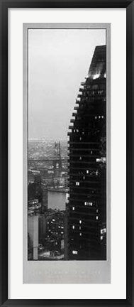 Framed Art Towards 59th Street Bridge at Dusk by Jim Alinder | 39 3/8 x 13 13/...