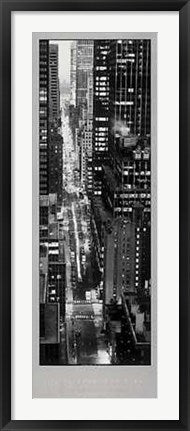 Framed Art 47th Street Evening by Jim Alinder | 39 1/2 x 13 3/4