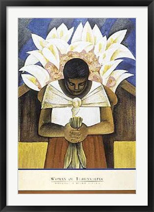 Framed Art Woman of Tehuantepec by Fernando Diaz | 36 x 24