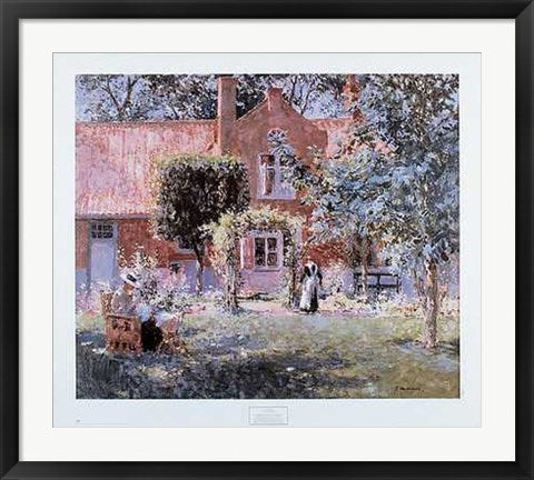 Framed Art Unpretentious Garden by Gari Melchers | 29 1/4 x 33 3/8