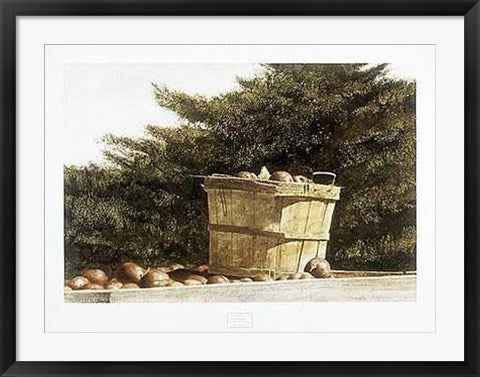 Framed Art Apple Basket by Douglas Brega | 24 x 32