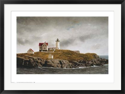 Framed Art Nubble Light by Douglas Brega | 23 x 33