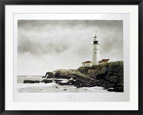 Framed Art Portland Light by Douglas Brega | 24 x 32