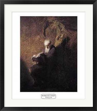 Framed Art Philosopher Reading by Rembrandt van Rijn | 28 x 22