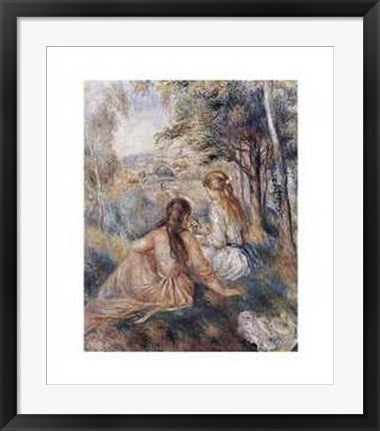 Framed Art In the Meadow by Pierre-Auguste Renoir | 28 x 22