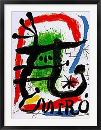 Framed Art Untitled by Joan Miró | 34 x 24