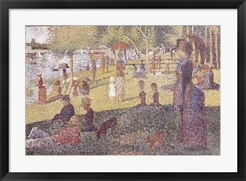 Framed Art La Grande Jatte by Georges Seurat | 22 x 28