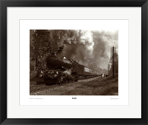 Framed Art NRM, King Richard I, Great Western Railway by Eric Treacy