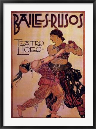 Framed Art Bailes-Rusos 36 x 25