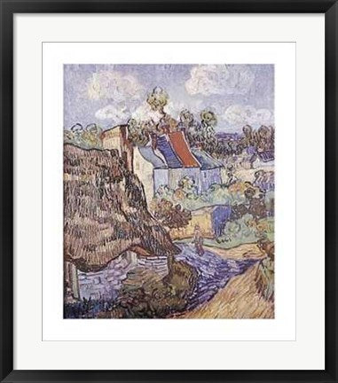 Framed Art House at Auvers by Vincent van Gogh | 28 x 22