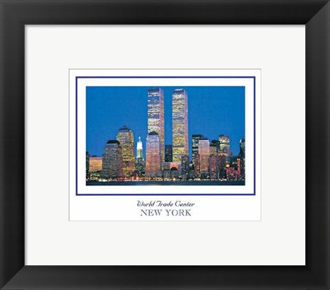 Framed Art World Trade Center 8 x 10