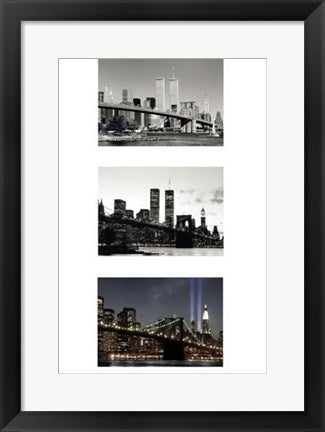Framed Art WTC Memorial Triptych by Igor Maloratsky | 19 x 13
