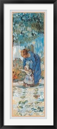 Framed Art First Steps (Detail) by Vincent van Gogh | 39 3/8 x 13 3/4