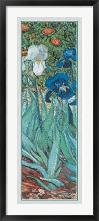 Framed Art Iris (Detail) by Vincent van Gogh | 39 3/8 x 13 3/4