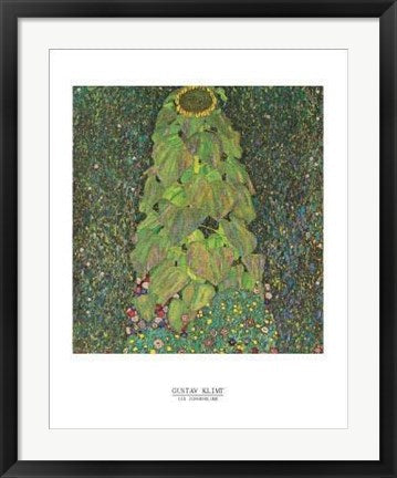 Framed Art Die Sonnenblume by Gustav Klimt | 28 x 22