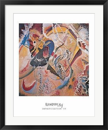 Framed Art Improvisation 35 by Wassily Kandinsky | 28 x 22
