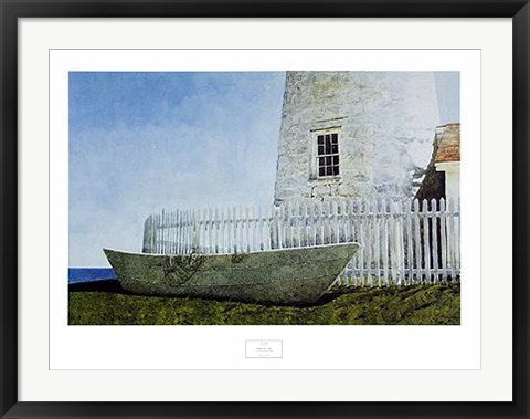Framed Art Pemaquid Dory by Gary Akers | 24 x 32