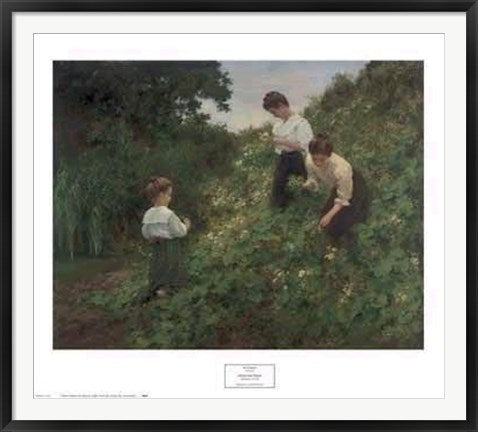 Framed Art Flower Girls by Herman Seeger | 35 x 44