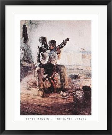 Framed Art Banjo Lesson by Henry Tanner | 28 x 22